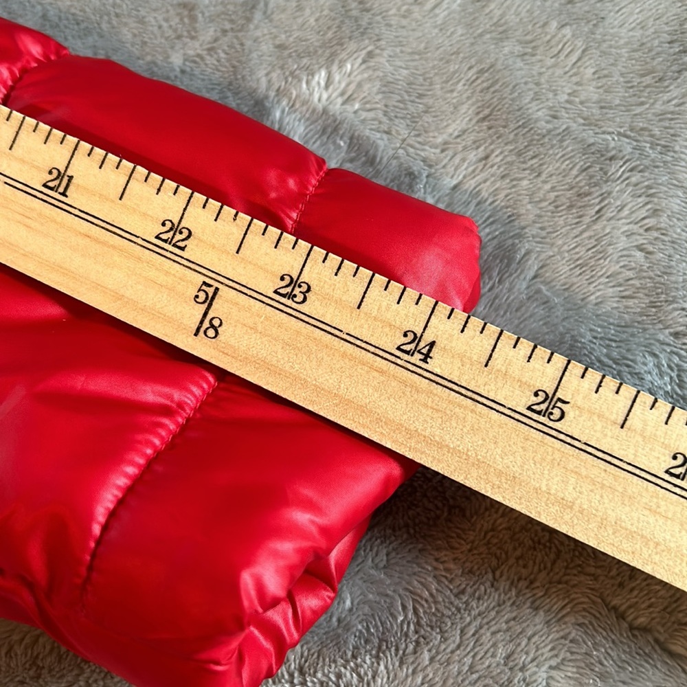 Live Love Dream Red Puffer Jacket, Women's Extra Small - Picture 9 of 9